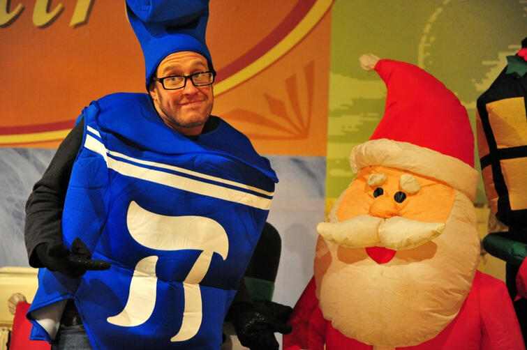 David The Dreidel and Santa David The Dreidel and Santa